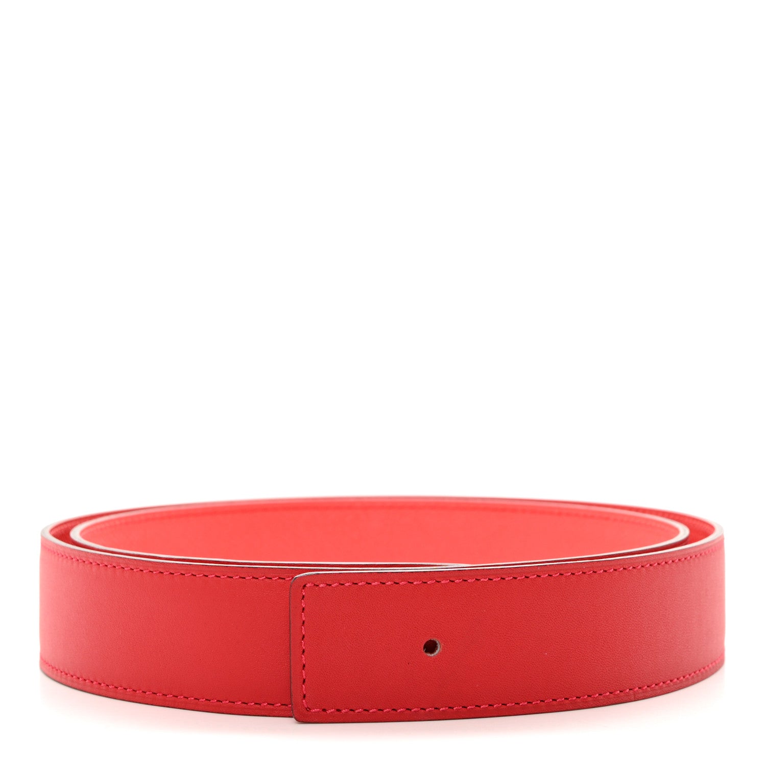 Hermes Swift Epsom 32mm Belt Strap 90 Vermilion Rose Jaipur 1 of 9