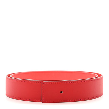 Hermes Swift Epsom 32mm Belt Strap 90 Vermilion Rose Jaipur 1 of 9