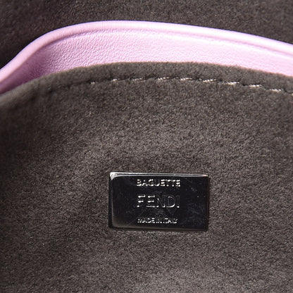Fendi Nappa Rabbit Fox Fur Micro Buggie Baguette Lavanda 6 of 7