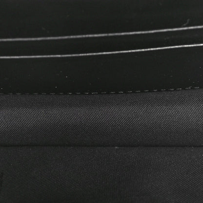 Fendi Vitello Cruise F is Fendi Bi-Color FF 1974 Embossed Envelope Belt Bag Maya Black 5 of 11