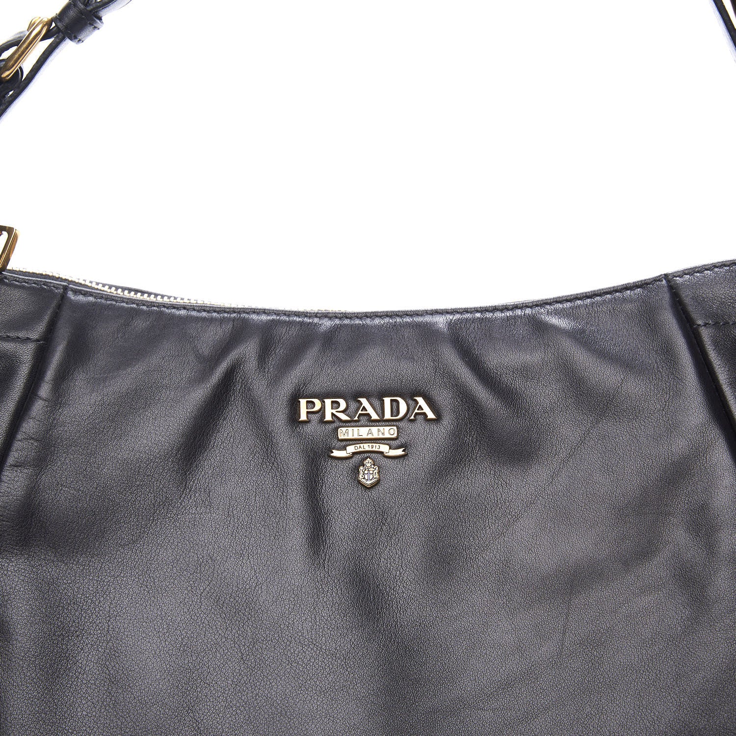 Prada Soft Calfskin Hobo Black 10 of 10