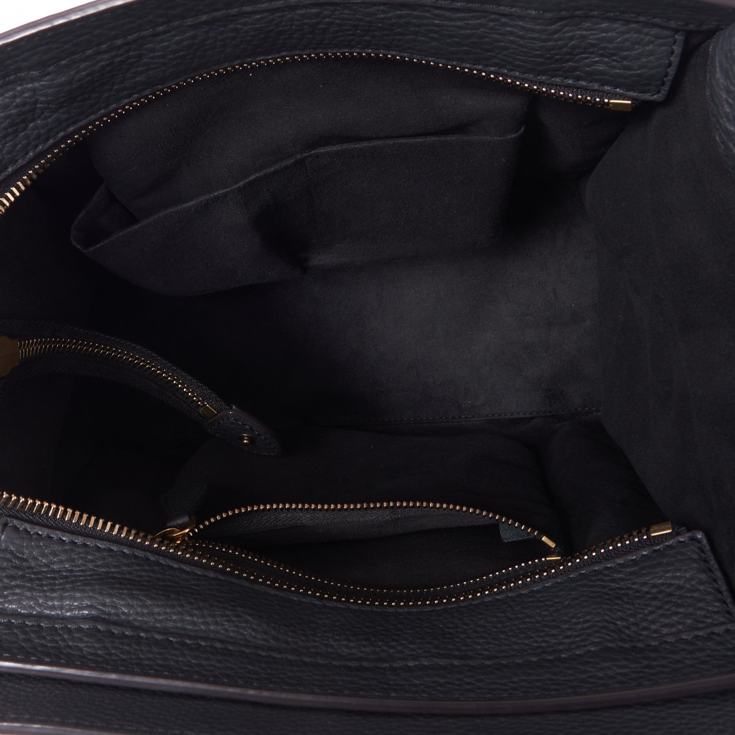 Celine Drummed Calfskin Micro Luggage Black 4 of 9