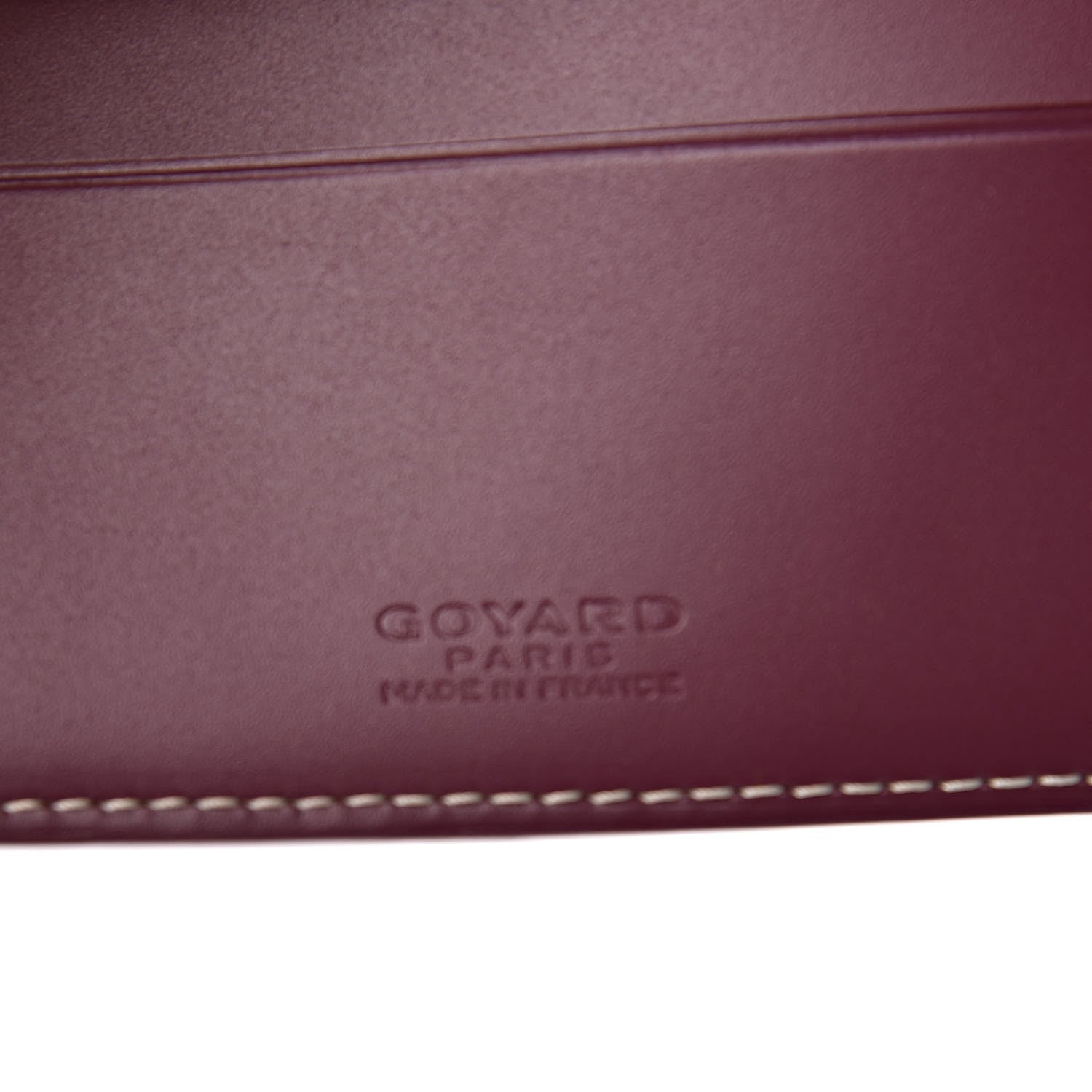 Goyard Goyardine Bi-Fold Victoire PM Wallet Burgundy 6 of 7