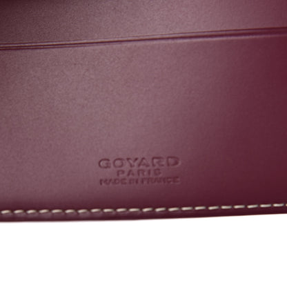 Goyard Goyardine Bi-Fold Victoire PM Wallet Burgundy 6 of 7