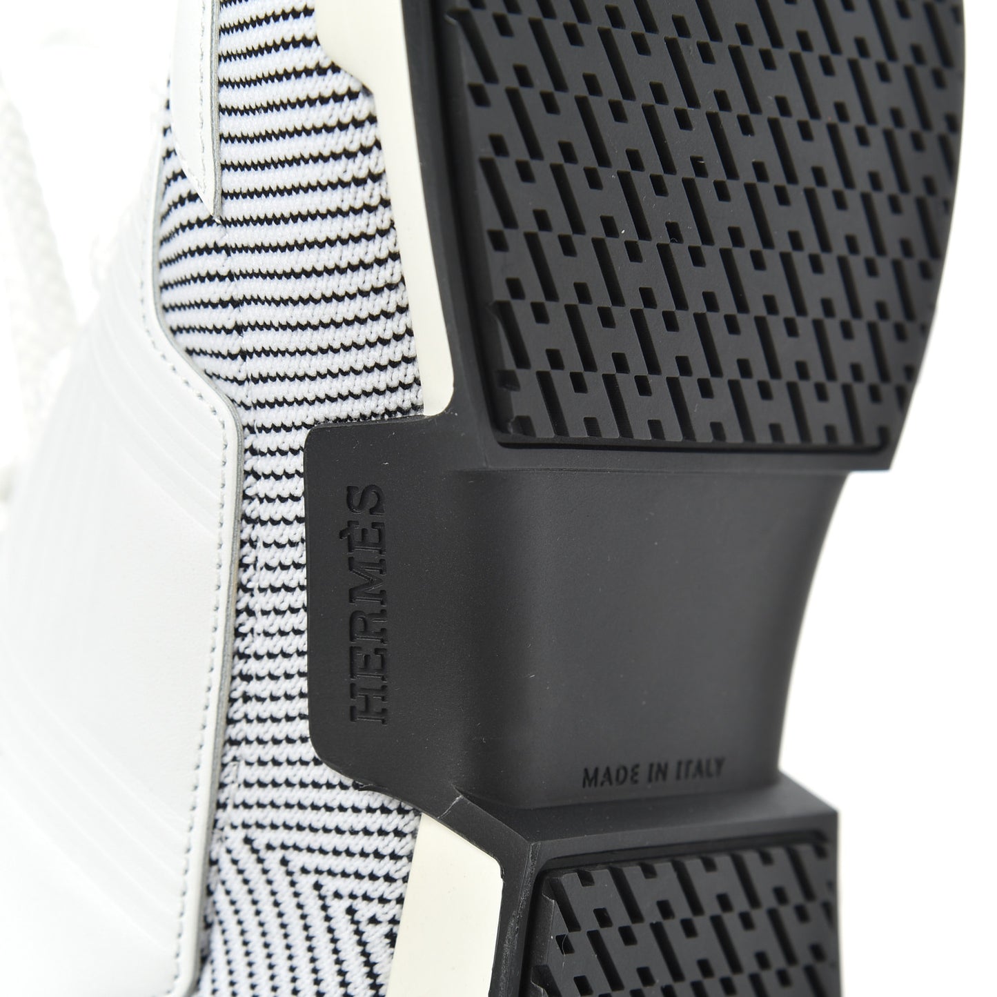 Calfskin Womens Athlete Sneakers 38.5 White Multicolor