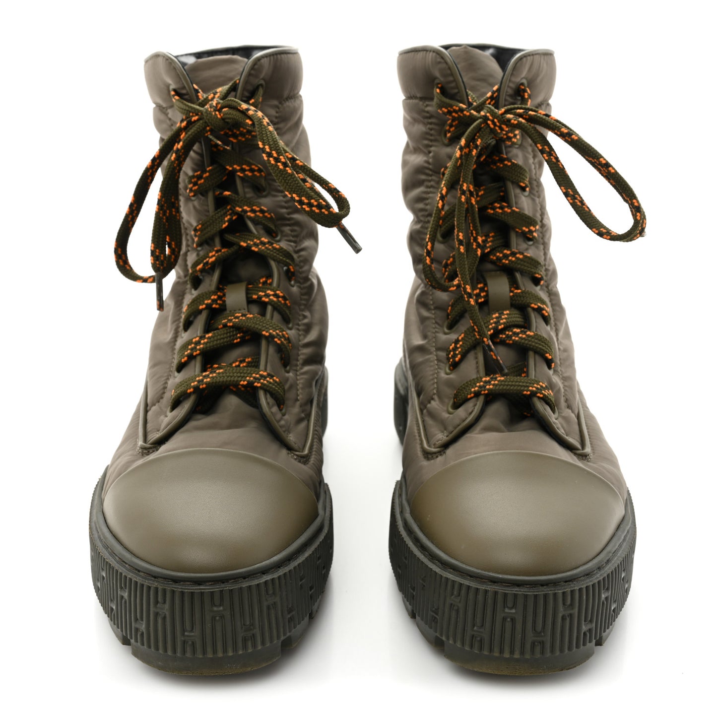 Calfskin Parachute Fresh Ankle Boots 37 Khaki