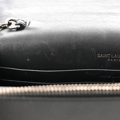 Saint Laurent Smooth Calfskin Classic Monogram Pins Kate Tassel Chain Wallet Black 11 of 14