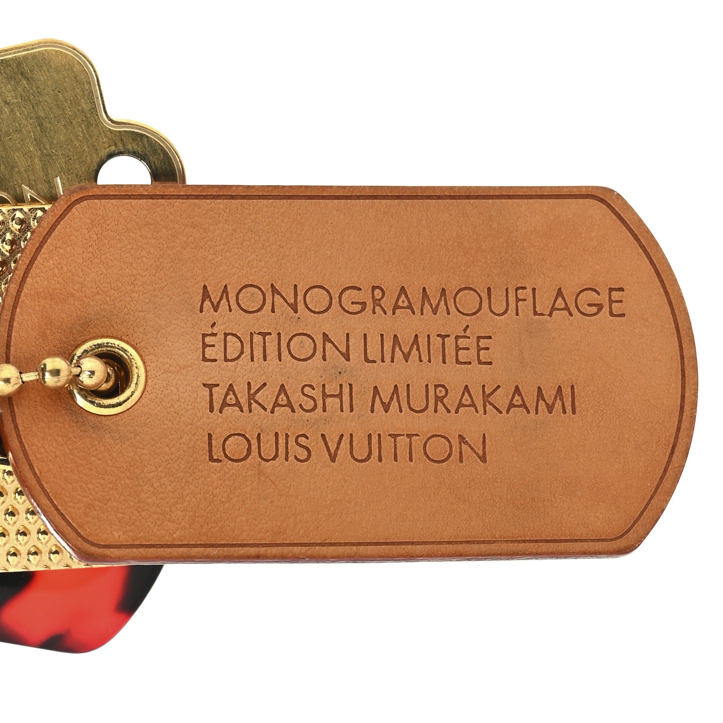 Monogramouflage Bag Charm Red