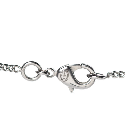 Chanel Baguette Crystal CC Pendant Necklace Silver 5 of 6