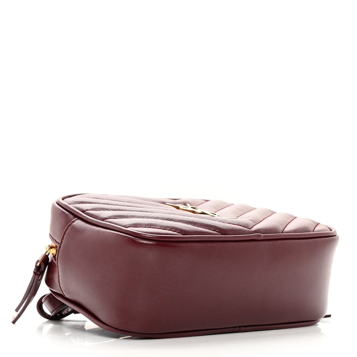 Calfskin Matelasse Monogram Lou Belt Bag Dark Legion Red