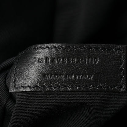 Saint Laurent Crinkled Calfskin Matelasse Monogram Large Niki Chain Satchel Black 7 of 11