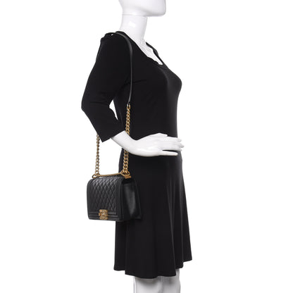 Chanel Caviar Quilted Medium Boy Flap Black 2 of 11
