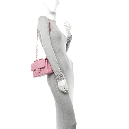 Chanel Caviar Quilted Small Double Flap Light Pink 2 of 11