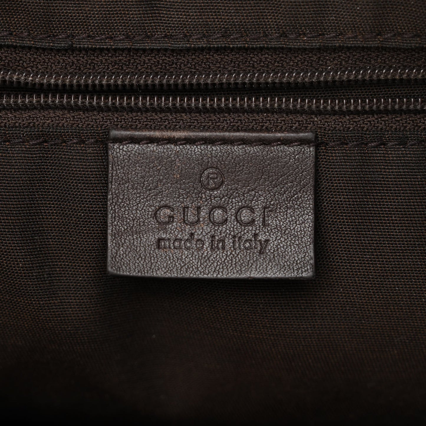 GG Plus Monogram Medium Flat Messenger Bag Dark Brown