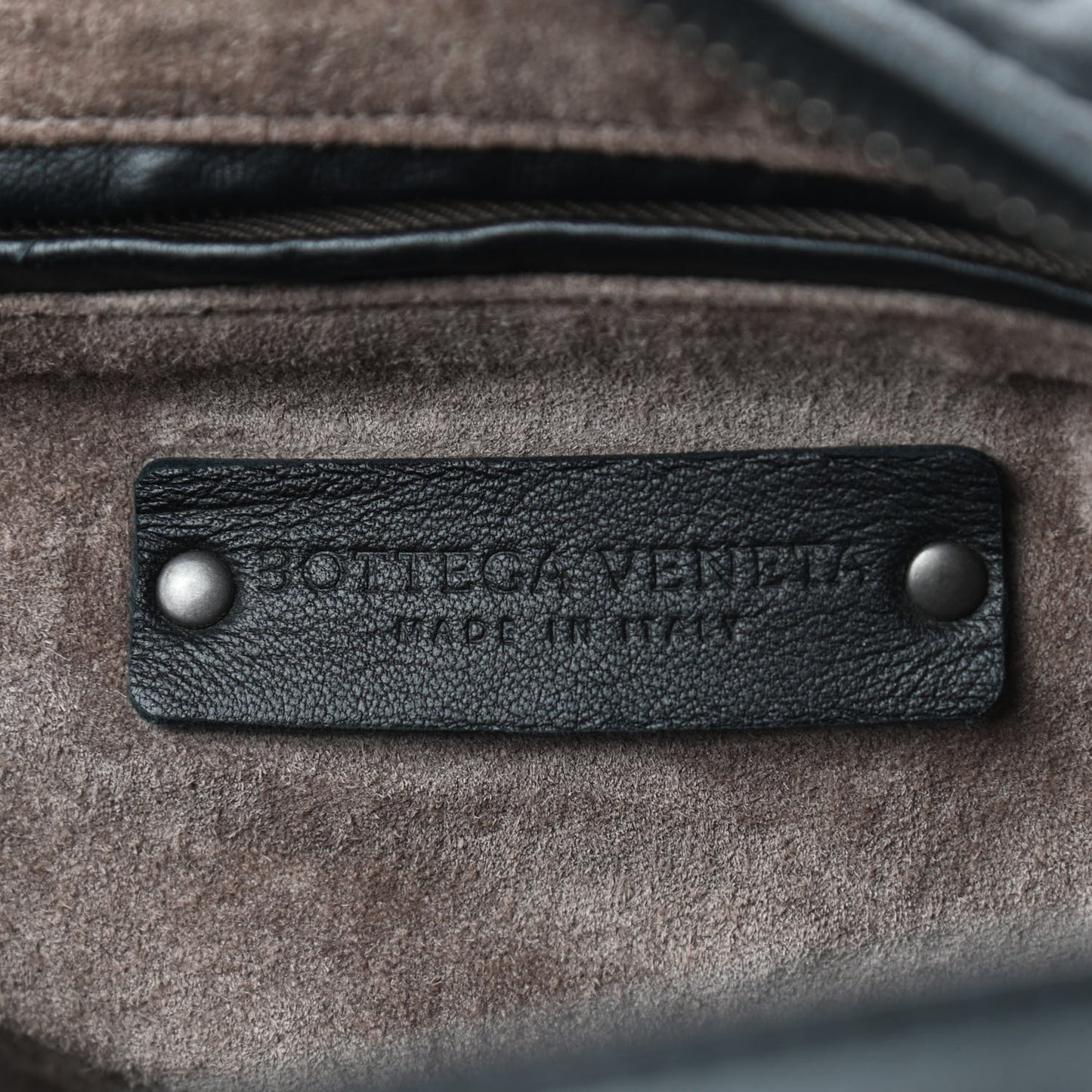 Nappa Intrecciato Medium Shoulder Bag Black