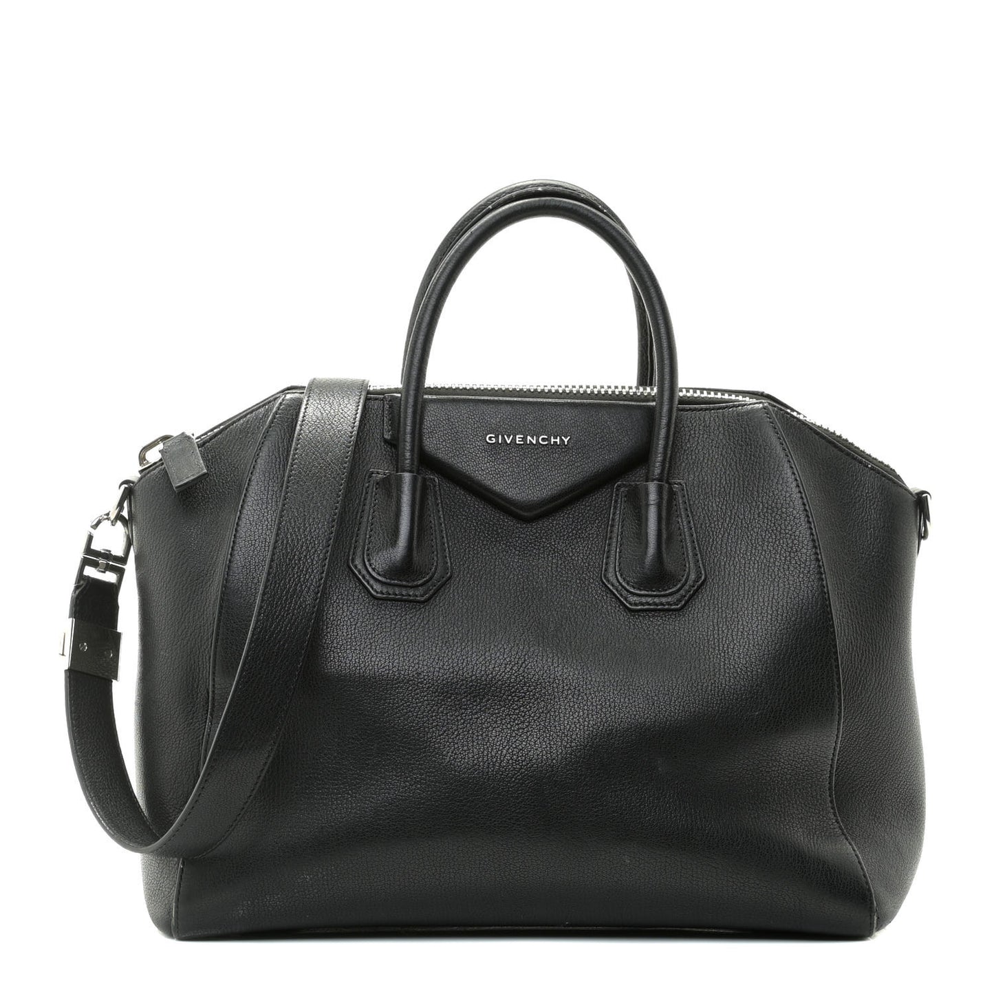 Sugar Goatskin Medium Antigona Black