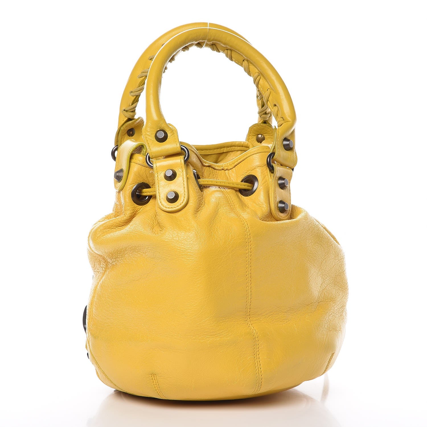 Balenciaga Agneau Classic Hardware Mini Pompon Mimosa Verveine 3 of 12