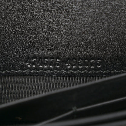 Gucci Calfskin Matelasse GG Marmont Chain Wallet Black 8 of 15