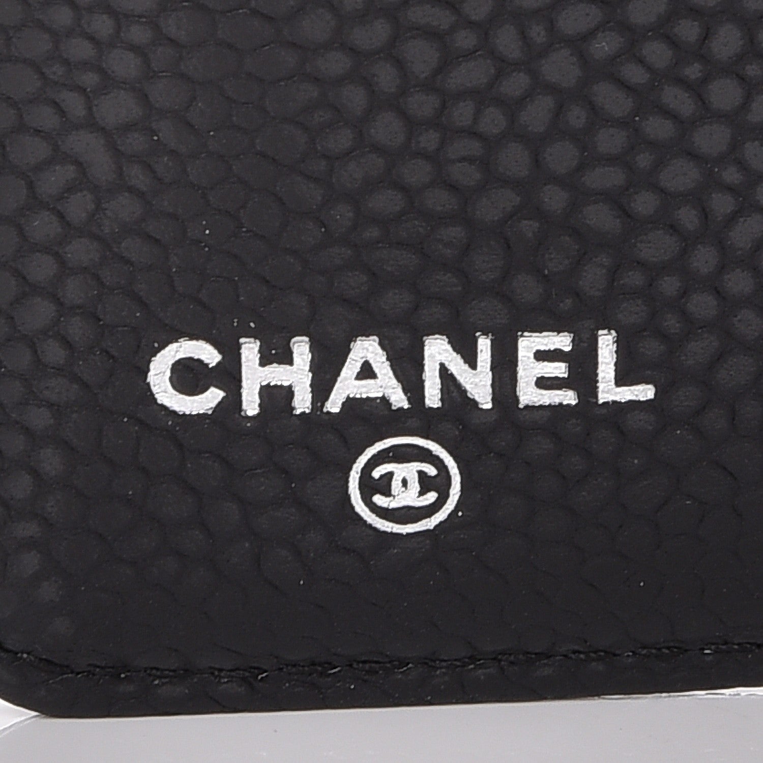 Chanel Caviar CC Yen Wallet Black 6 of 8