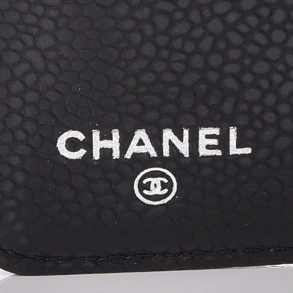 Chanel Caviar CC Yen Wallet Black 6 of 8