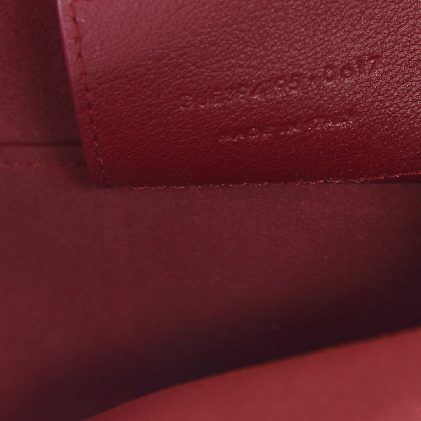 Calfskin Large Shopping Tote Bordeaux