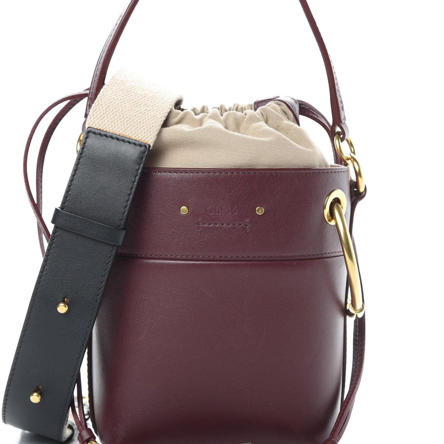 Smooth Calfskin Mini Roy Bucket Bag Plum Purple