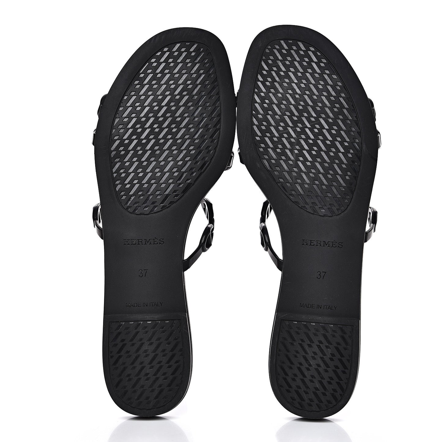 Rubber Chaine d'Ancre Rivage Sandals 37 Black