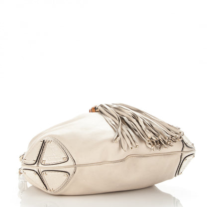 Gucci Calfskin Large Indy Top Handle Hobo Off White 4 of 7