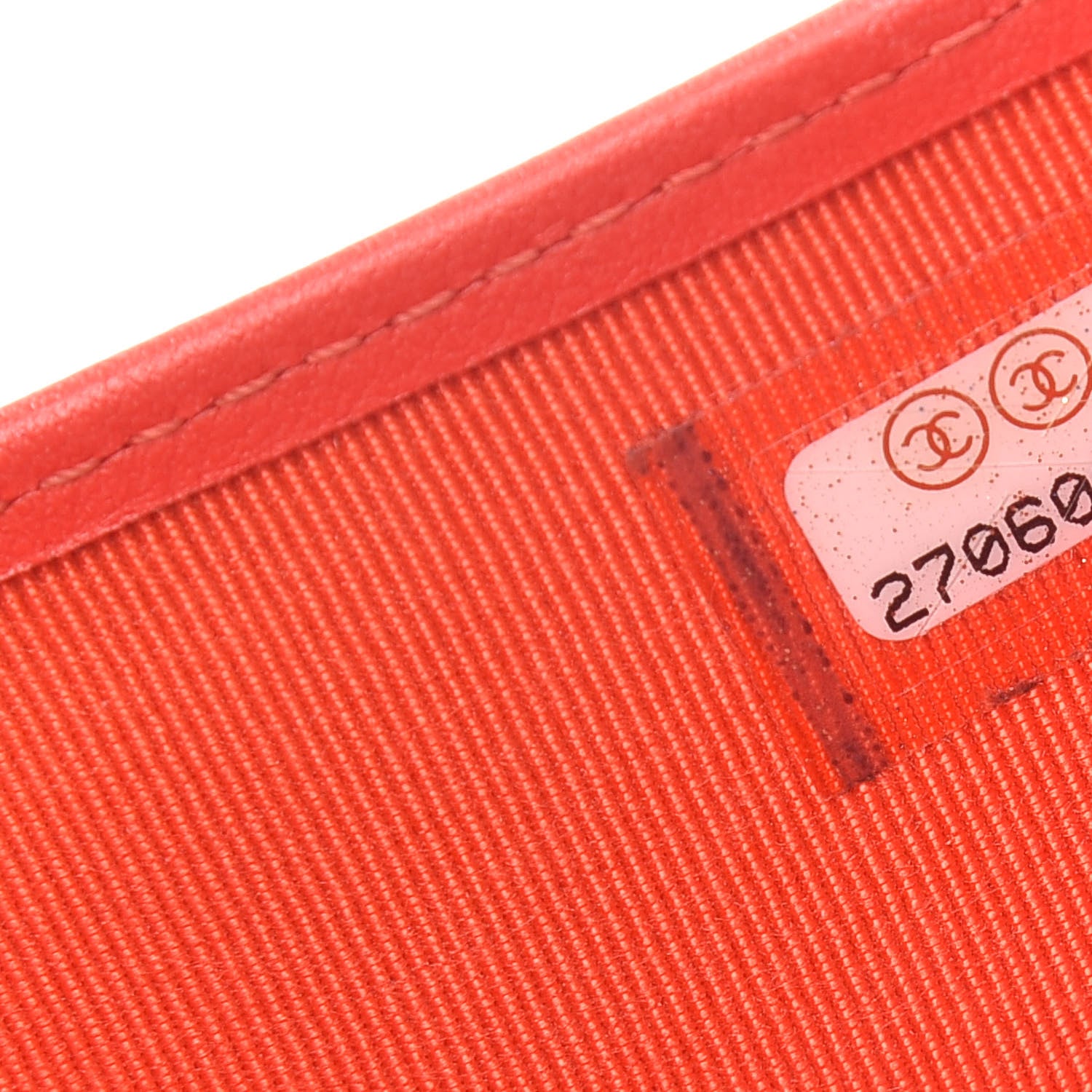 Chanel Caviar Quilted Compact Flap Wallet Red 7 of 8