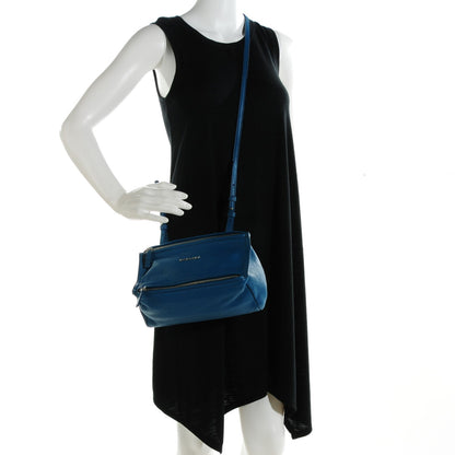 Givenchy Sugar Goatskin Mini Pandora Oil Blue 2 of 7