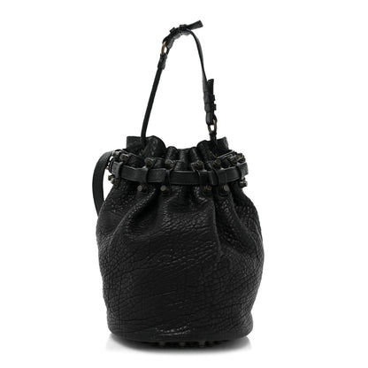 Alexander Wang Pebbled Lambskin Diego Bucket Bag Black Nickel Hardware 1 of 9
