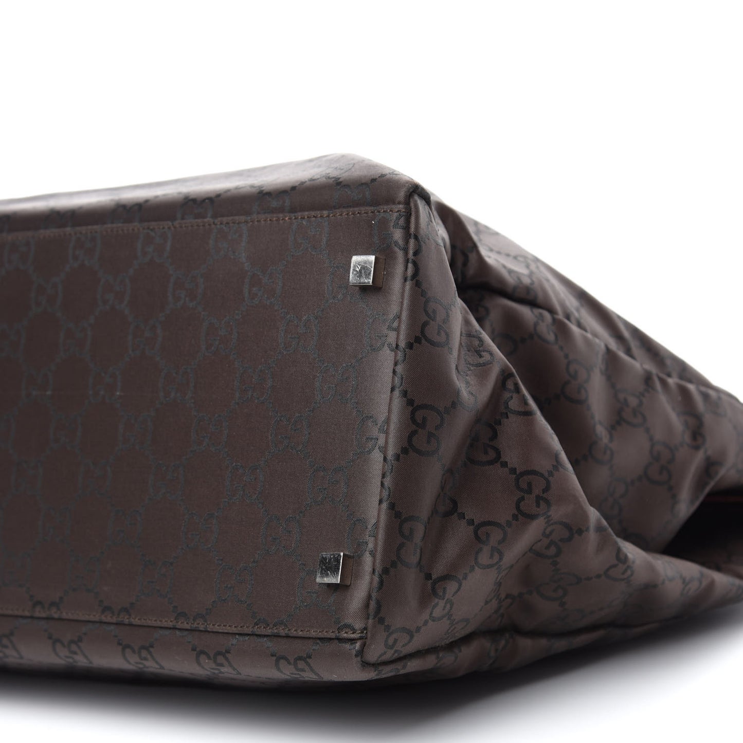 Nylon Monogram Travel Bag Dark Brown