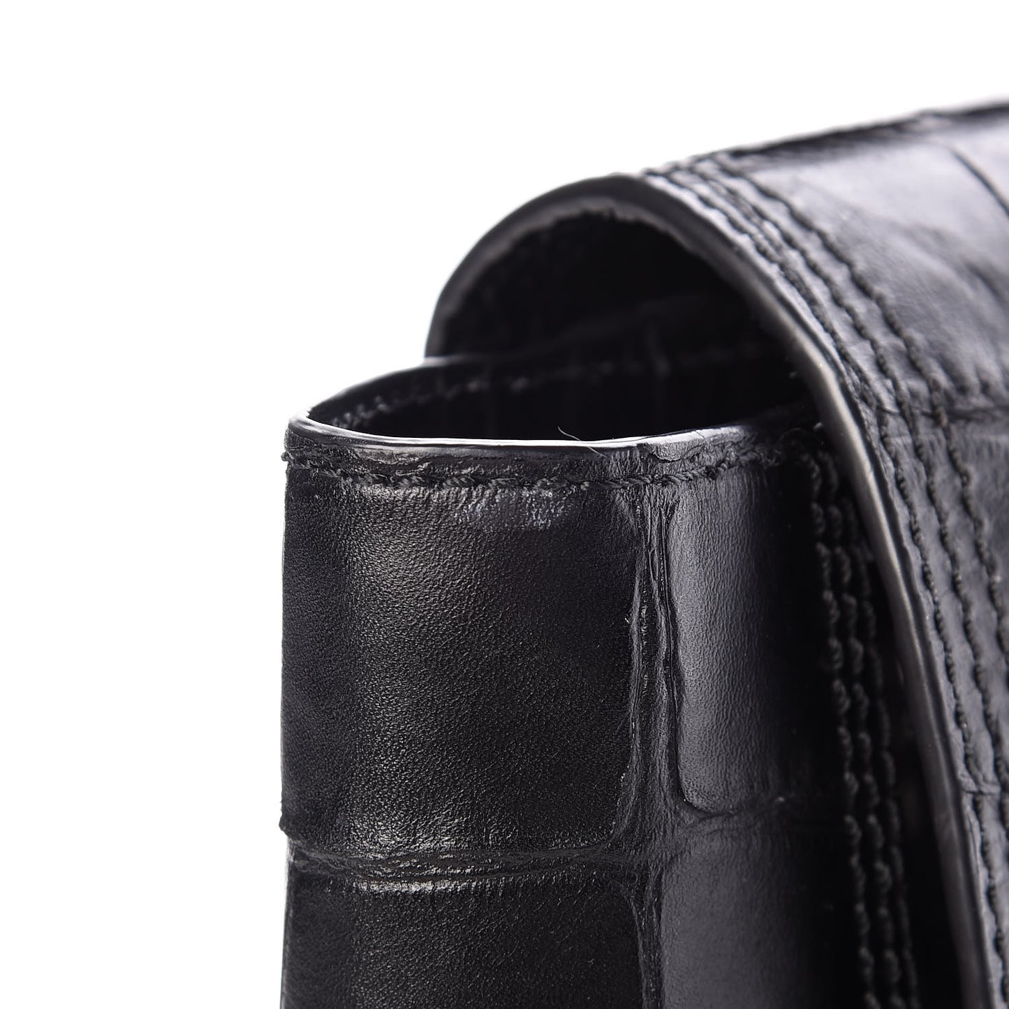 3.1 Calf Hair Calfskin Crocodile Embossed Medium Pashli Satchel Antique Grey Olive