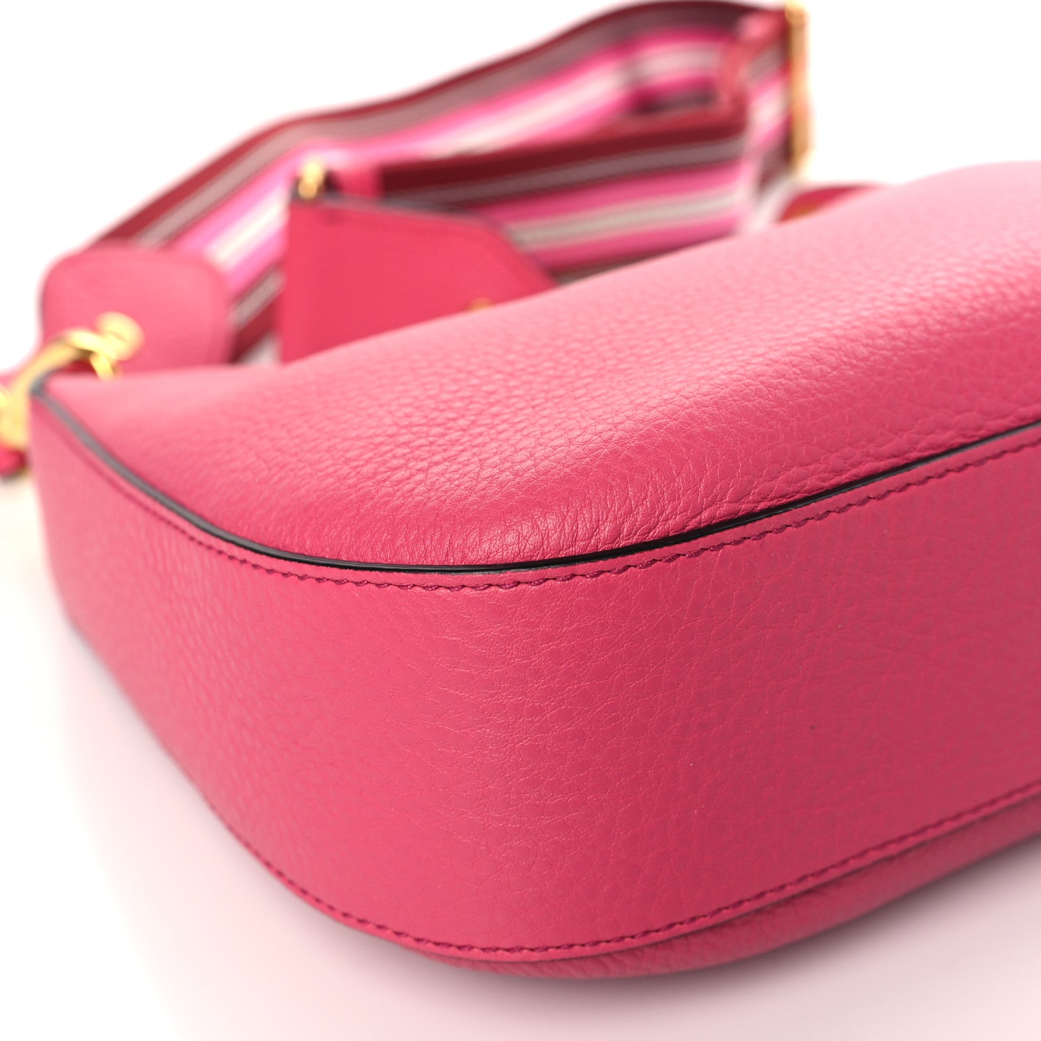 Prada Vitello Phenix Small Zippered Messenger Hobo Peonia 7 of 8
