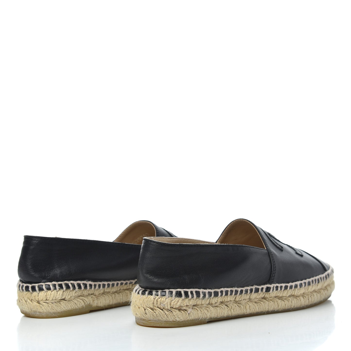 Lambskin CC Espadrilles 37 Black
