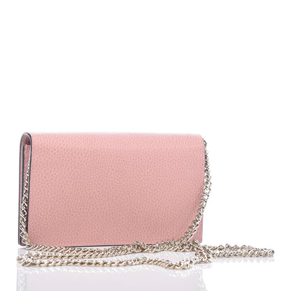 Gucci Dollar Calfskin Medium Betty Chain Wallet Soft Pink 3 of 9
