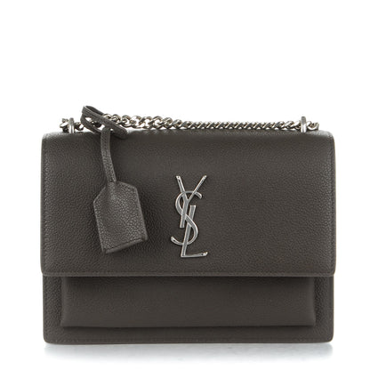 Saint Laurent Grained Calfskin Medium Monogram Sunset Dark Anthracite 1 of 6