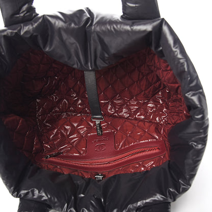 Chanel Nylon Quilted Medium Coco Cocoon Reversible Tote Black 5 of 11