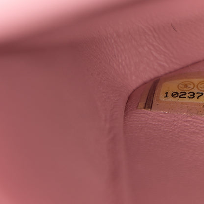 Chanel Lambskin Quilted Medium Double Flap Light Pink 6 of 13