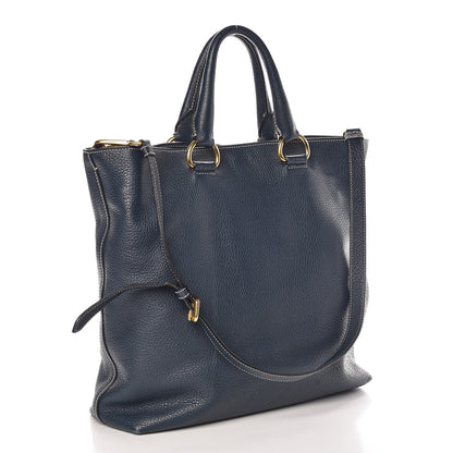 Prada Vitello Daino Shopping Tote Inchiostro 4 of 14