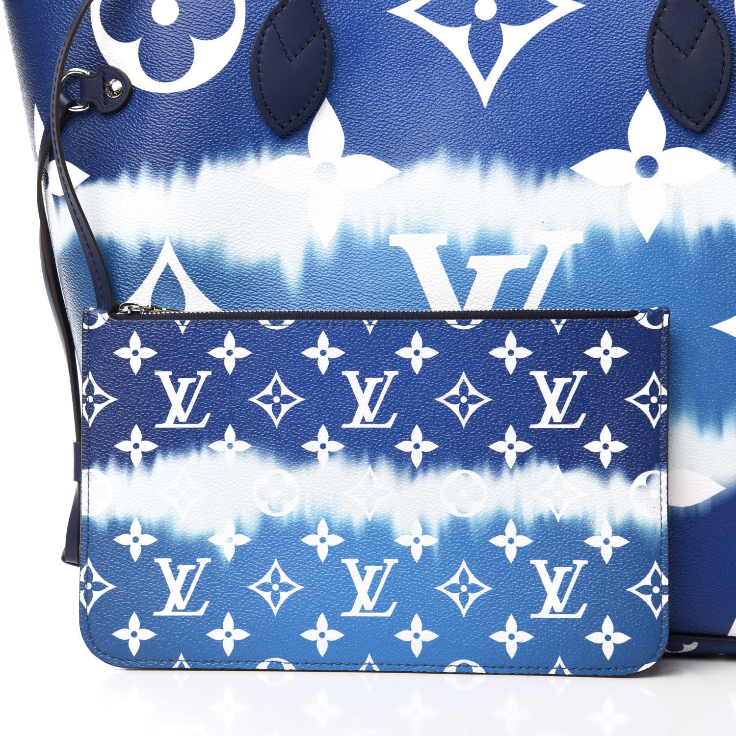 Louis Vuitton Monogram Escale Neverfull MM Blue 12 of 14