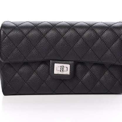 Chanel Grained Calfskin Quilted 2.55 Reissue Flap Belt Bag Clutch Black 8 of 10
