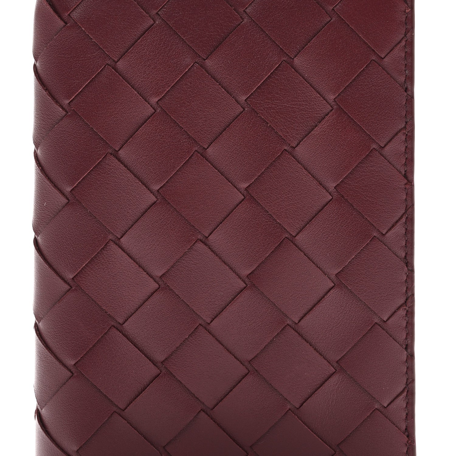 Bottega Veneta Nappa Intrecciato Passport Case Bordeaux 7 of 8