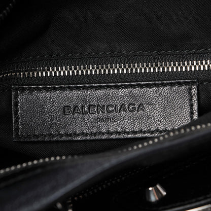 Balenciaga Chevre Silver Metallic Edge Hardware Velo Black 6 of 7