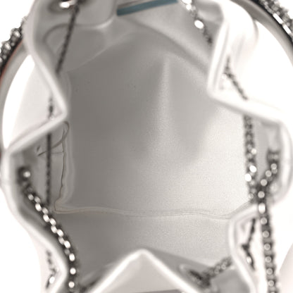 Jimmy Choo Satin Crystal Embellished Top Handle Bon Bon Bag Ivory 5 of 8