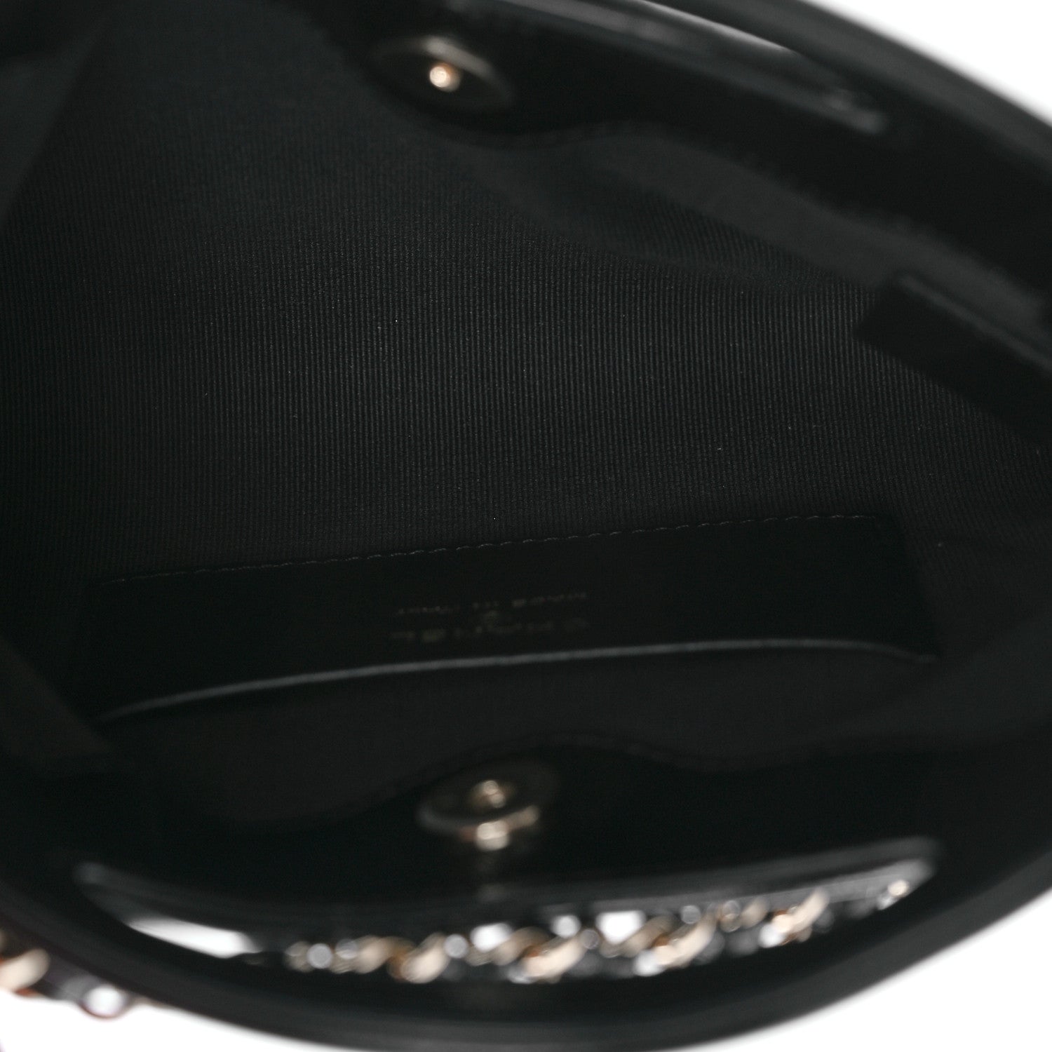 Chanel Shiny Crumpled Calfskin Quilted Nano 31 Shopping Bag Black 5 of 11