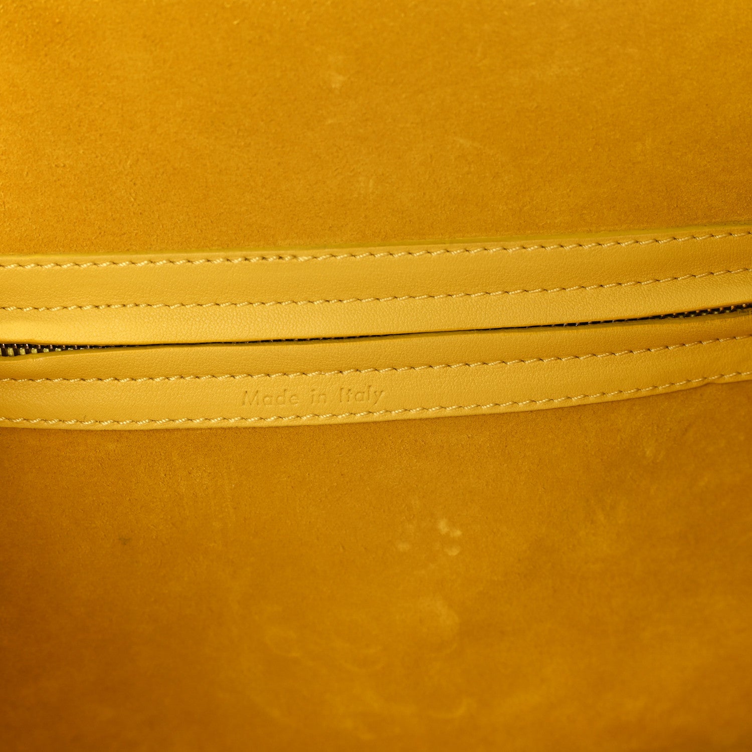 Celine Grained Calfskin Medium Phantom Luggage Sun Yellow 6 of 11
