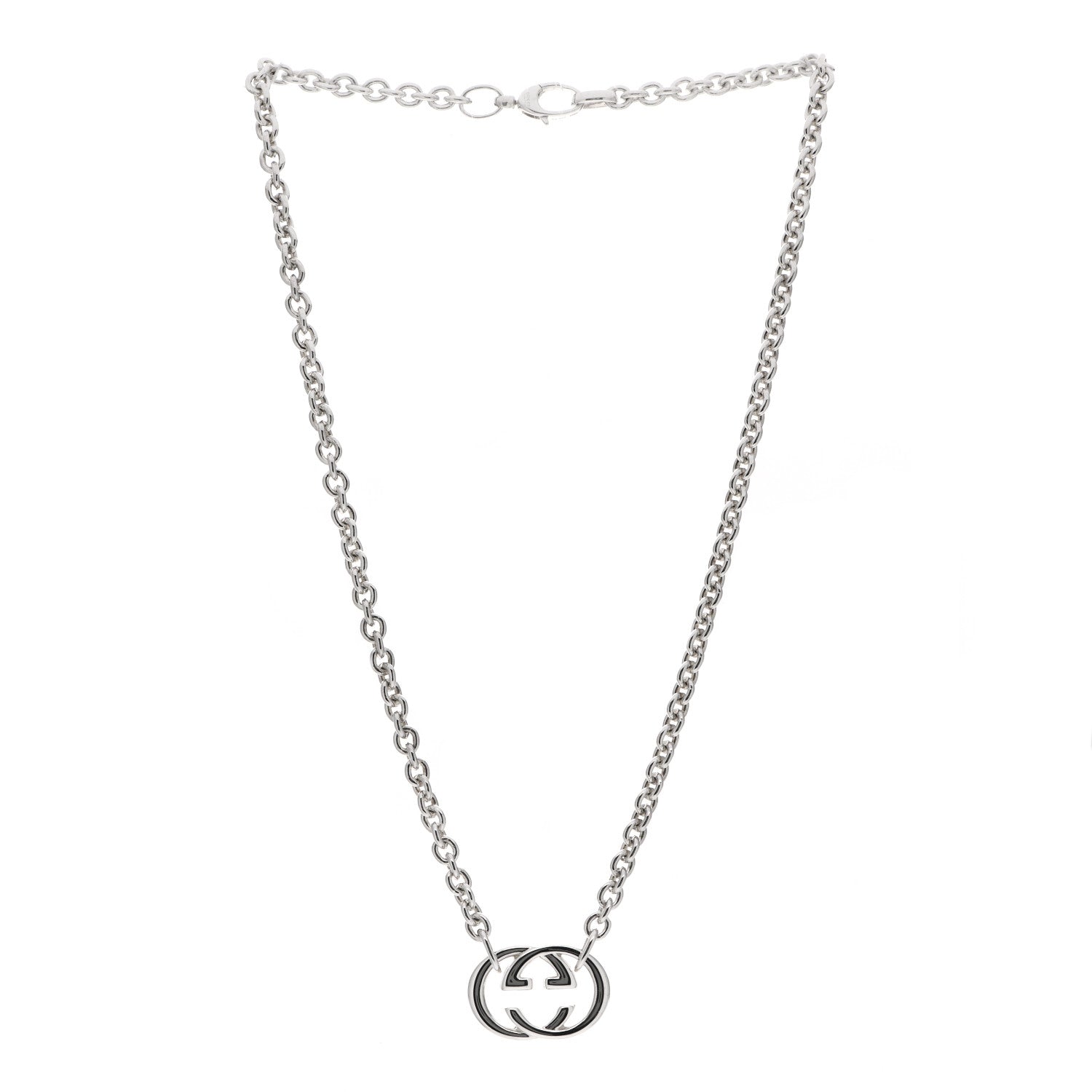 Gucci Sterling Silver Britt Necklace 3 of 6