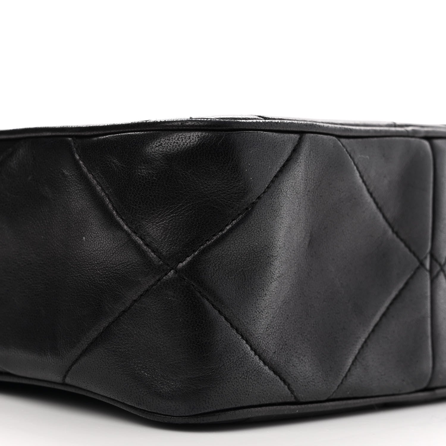 Chanel Lambskin Quilted CC Tassel Camera Case Black 10 of 13
