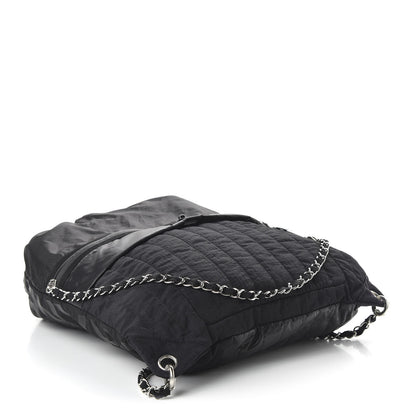 Chanel Nylon Drawstring Backpack Black 3 of 7